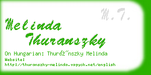 melinda thuranszky business card